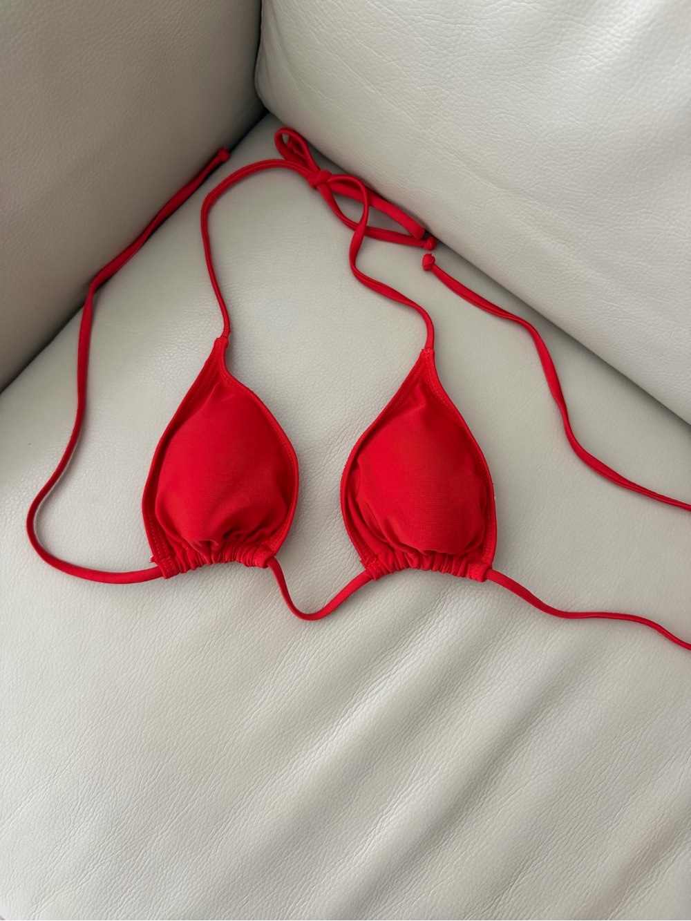 Red String Triangle Bikini Set - Picture 2 of 3